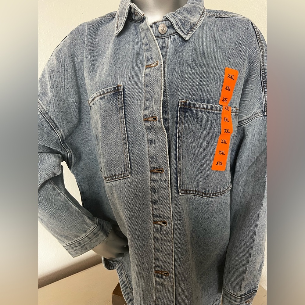 Hudson Jean shirt jacket XXL blue denim shacket